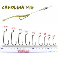 Offset Shank Hook 20PCS High Carbon Steel Soft Bait