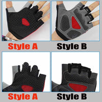 Cycling Anti-slip Anti-sweat Men Women Half Finger Gloves Breathable Anti-shock 1pair