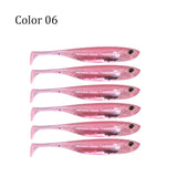 Fishing Lures 6pcs Soft Shad Swimbaits