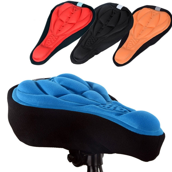 Bicycle Seat Cover Sponge Pad Cushion Breathable Saddle Seat