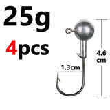 Fishing Jig Head Hook 10, 8, 6 or 4 pcs