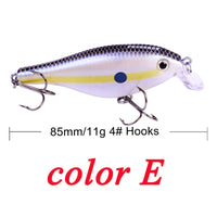 Crankbait Minnow Fishing Lures artificial Hard Bait Pike/Bass