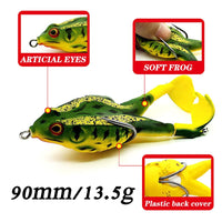 Fishing Lure Propeller Frog Soft Top water