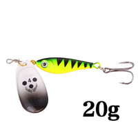 Fishing Lure Spinner Spoon 1PCS Rotating Vibration Bait Fishing 11g15g 20g