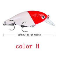 Crankbait Minnow Fishing Lures artificial Hard Bait Pike/Bass