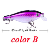 Crankbait Minnow Fishing Lures artificial Hard Bait Pike/Bass