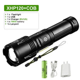 Flashlight Powerful Led High Power Torch light Rechargeable Tactical flashlight USB Camping Lamp