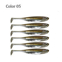 Fishing Lures 6pcs Soft Shad Swimbaits