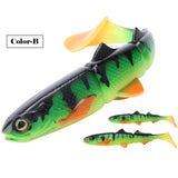 Fishing Lure Paddle Tail Soft 3-jointed Soft 1pc