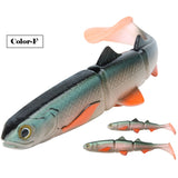 Fishing Lure Paddle Tail Soft 3-jointed Soft 1pc