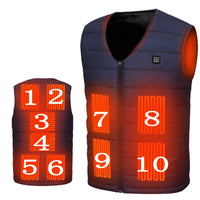 Hunting Vest Men/Women Casual V-neck USB Heated Vest Smart Control Coat Winter