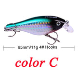 Crankbait Minnow Fishing Lures artificial Hard Bait Pike/Bass