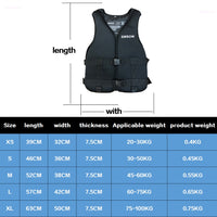 Life Jacket Universal Outdoor Neoprene Buoyancy Vest Drifting Safety Life Vest