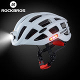 Bike Helmet ROCKBROS Bicycle Light Helmet Waterproof USB Charge Cycling Helmet