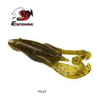 Fishing Lures 6pcs 3 inch Soft Silicone Baits Frog Noisy Flapper Attractant Smell