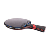 Table Tennis Ping Pong Racket Short Long Handle Carbon Blade Rubber With Case