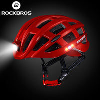 Bike Helmet ROCKBROS Bicycle Light Helmet Waterproof USB Charge Cycling Helmet