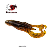 Fishing Lures 6pcs 3 inch Soft Silicone Baits Frog Noisy Flapper Attractant Smell