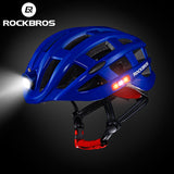 Bike Helmet ROCKBROS Bicycle Light Helmet Waterproof USB Charge Cycling Helmet