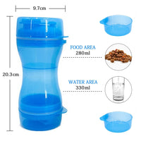 Pet 2 in 1 water bowl portable travel food cup Drinking Bowl for small big dog cat Water Dispenser Feeder pet supplies