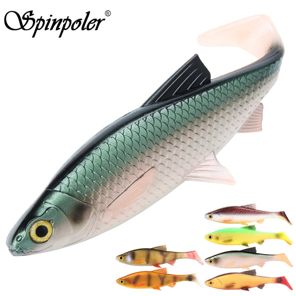 Fishing Lure Paddle Tail Soft  for bass walleye muskie 1pc