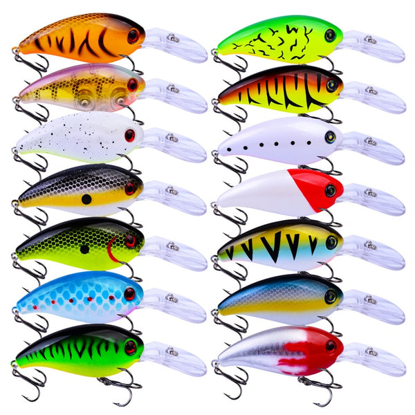 Crankbait Minnow Fishing Lures artificial Hard Bait Pike/Bass