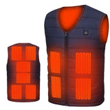 Hunting Vest Men/Women Casual V-neck USB Heated Vest Smart Control Coat Winter