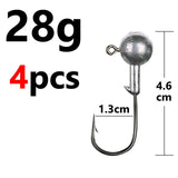 Fishing Jig Head Hook 10, 8, 6 or 4 pcs