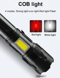 Flashlight Powerful Led High Power Torch light Rechargeable Tactical flashlight USB Camping Lamp