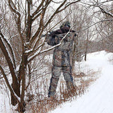 Hunting Outfit Jacket and Pants High quality Thick Bionic Camouflage Cold weather Waterproof