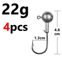 Fishing Jig Head Hook 10, 8, 6 or 4 pcs