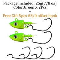 Fishing Lure 2pc or 5pc Jig Head swivel Hooks more action