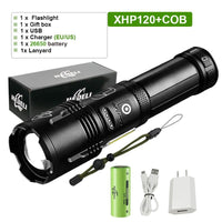 Flashlight Powerful Led High Power Torch light Rechargeable Tactical flashlight USB Camping Lamp