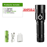 Flashlight Powerful Led High Power Torch light Rechargeable Tactical flashlight USB Camping Lamp