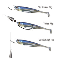 Fishing Lures 6pcs Soft Shad Swimbaits