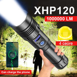 Flashlight Powerful Led High Power Torch light Rechargeable Tactical flashlight USB Camping Lamp