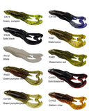 Fishing Lures 6pcs 3 inch Soft Silicone Baits Frog Noisy Flapper Attractant Smell