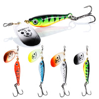 Fishing Lure Spinner Spoon 1PCS Rotating Vibration Bait Fishing 11g15g 20g