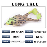 Fishing Lure Propeller Frog Soft Top water