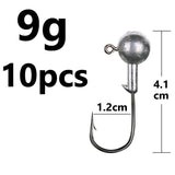 Fishing Jig Head Hook 10, 8, 6 or 4 pcs