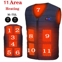 Hunting Vest Men/Women Casual V-neck USB Heated Vest Smart Control Coat Winter