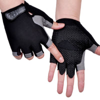 Cycling Anti-slip Anti-sweat Men Women Half Finger Gloves Breathable Anti-shock 1pair