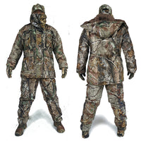 Hunting Outfit Jacket and Pants High quality Thick Bionic Camouflage Cold weather Waterproof