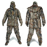 Hunting Outfit Jacket and Pants High quality Thick Bionic Camouflage Cold weather Waterproof