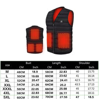 Hunting Vest Men/Women Casual V-neck USB Heated Vest Smart Control Coat Winter