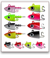 Fishing Lure 2pc or 5pc Jig Head swivel Hooks more action