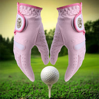 Golf Gloves 1 Pair Ladies  Outdoor Breathable Soft Anti Slip Gloves