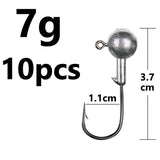 Fishing Jig Head Hook 10, 8, 6 or 4 pcs