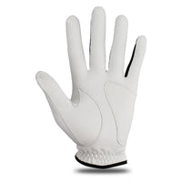 Golf Glove Sheepskin genuine leather for men 1pc white and black lycra Gloves Palm thickening