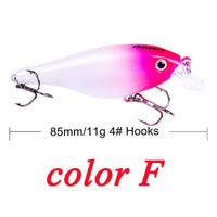 Crankbait Minnow Fishing Lures artificial Hard Bait Pike/Bass